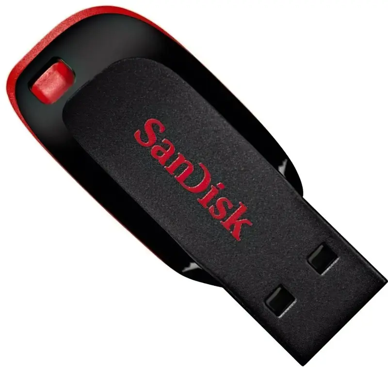 USB-Flash SanDisk 32GB USB 2.0 Type-A Cruzer Blade Чорний - фото - №2