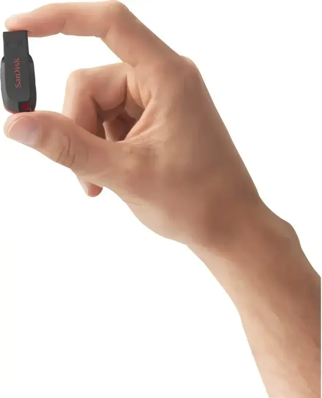 USB-Flash SanDisk 32GB USB 2.0 Type-A Cruzer Blade Чорний - фото - №4