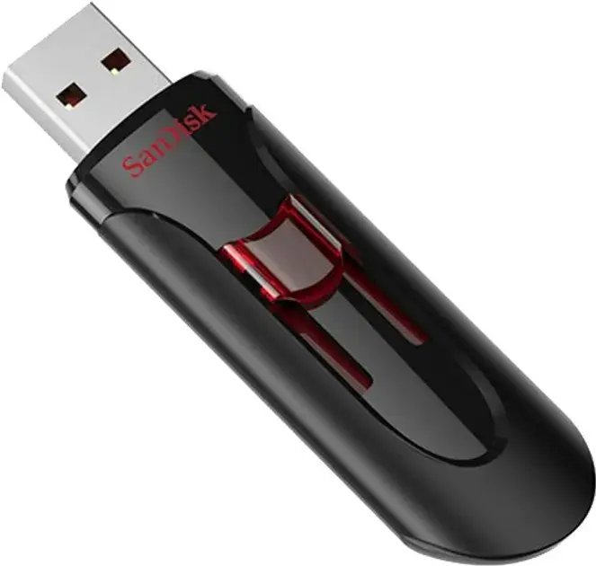 USB-Flash SanDisk 32GB USB 3.0 Type-A Cruzer Glide Чорний - фото - №3