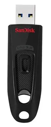 USB-Flash SanDisk 64GB USB 3.0 Type-A Ultra Чорний - фото - №1