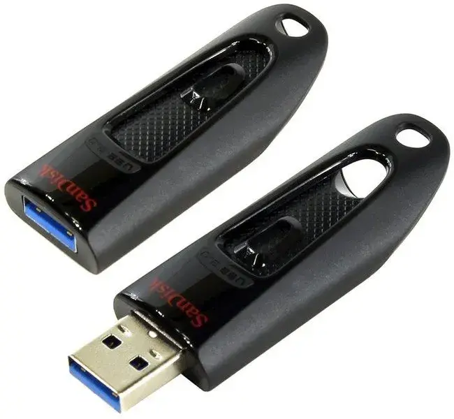 USB-Flash SanDisk 64GB USB 3.0 Type-A Ultra Чорний - фото - №2