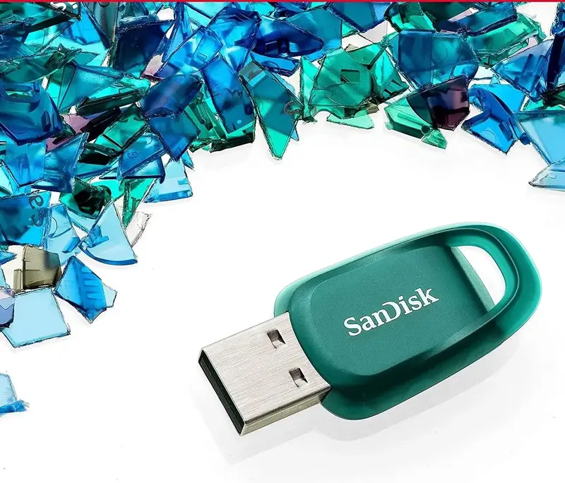 USB-Flash SanDisk 64GB USB 3.2 Type-A Ultra Eco Зелений - фото - №4