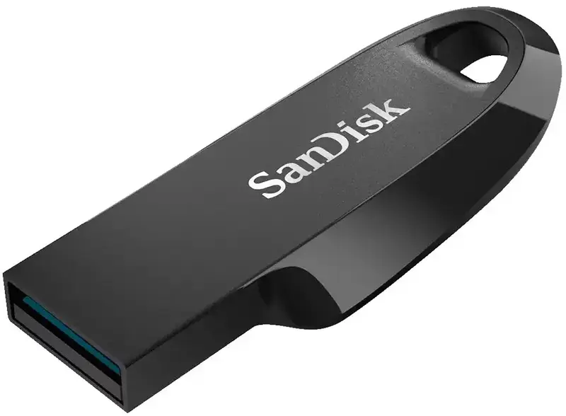 USB-Flash SanDisk 64GB USB 3.2 Type-A Ultra Curve Чорний фото