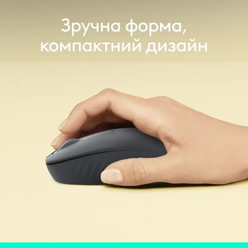 Миша Logitech бездротова (M196) Bluetooth графiтова фото
