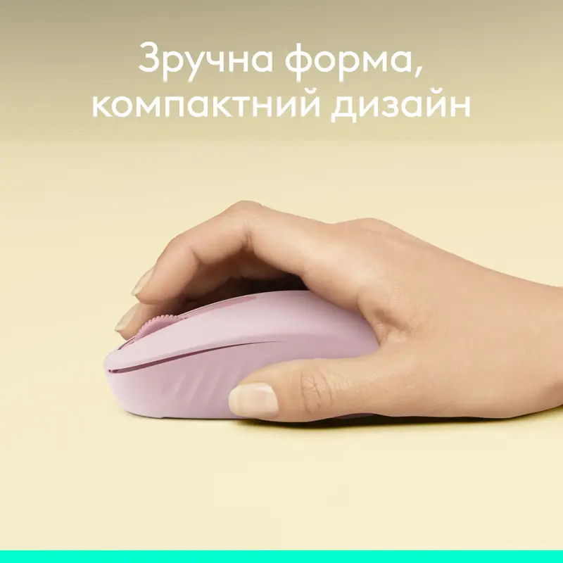 Миша Logitech бездротова (M196) Bluetooth рожева - фото - №1