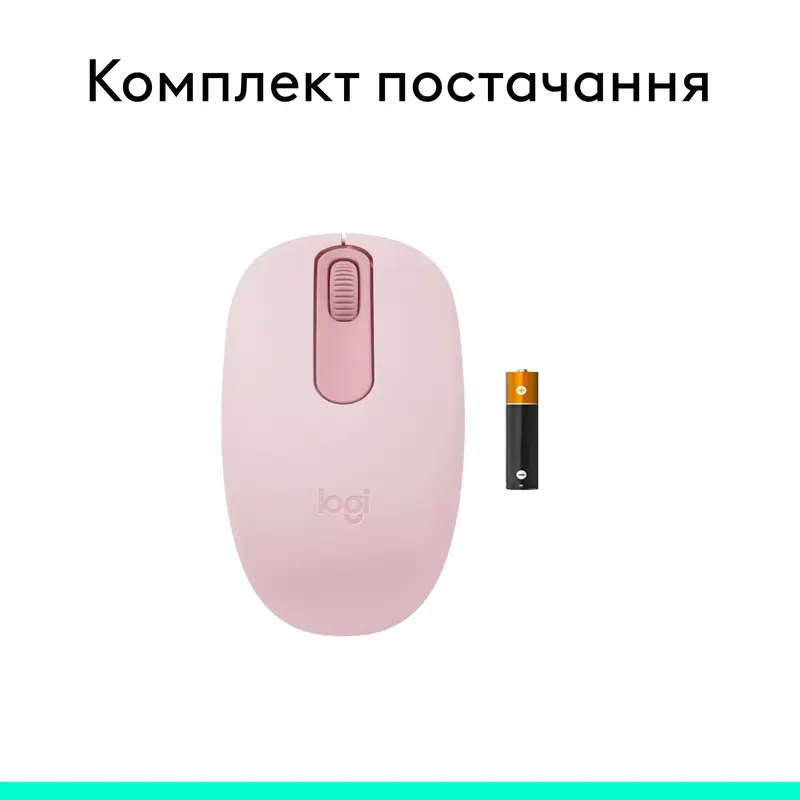 Миша Logitech бездротова (M196) Bluetooth рожева - фото - №8