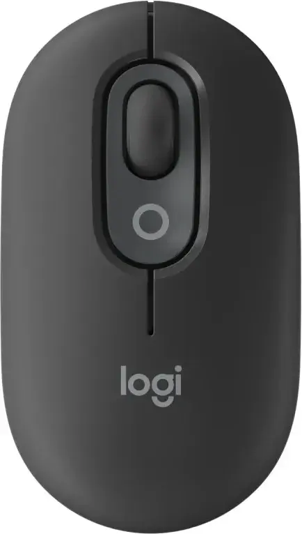 Миша Logitech бездротова POP Mouse with emoji Bluetooth графiтова - фото - №0