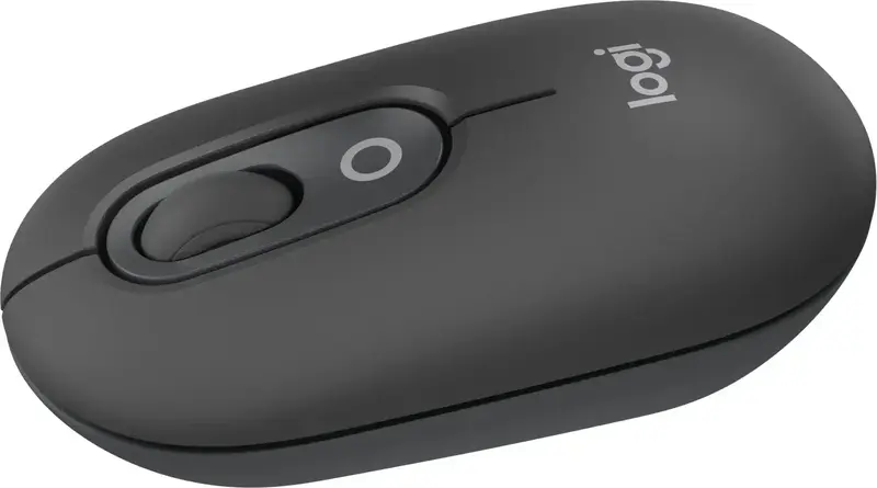 Миша Logitech бездротова POP Mouse with emoji Bluetooth графiтова - фото - №1