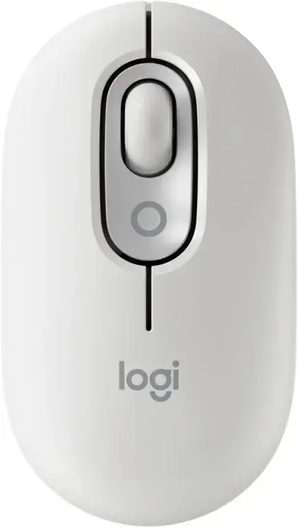 Мышь Logitech беспроводная POP Mouse with emoji Bluetooth белая фото