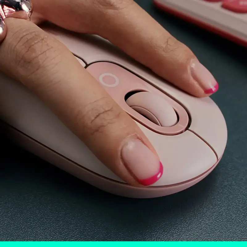 Мышь Logitech беспроводная POP Mouse with emoji Bluetooth белая фото