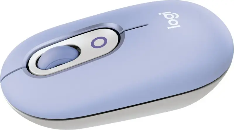 Мышь Logitech беспроводная POP Mouse with emoji Bluetooth сиреневая фото