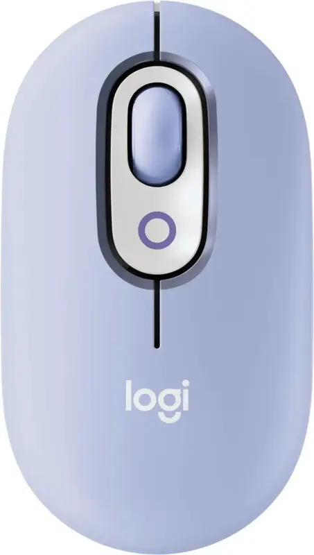 Мышь Logitech беспроводная POP Mouse with emoji Bluetooth сиреневая фото