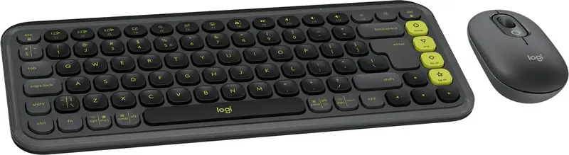 Комплект Logitech POP Ikon Combo UA бездротовий графiтовий - фото - №0