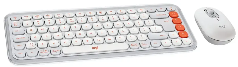 Комплект Logitech POP Ikon Combo UA бездротовий бiлий фото