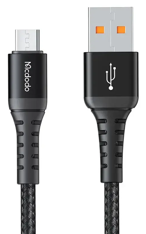 Кабель USB - MicroUSB McDodo (CA-228) 0.2m чорний - фото - №0