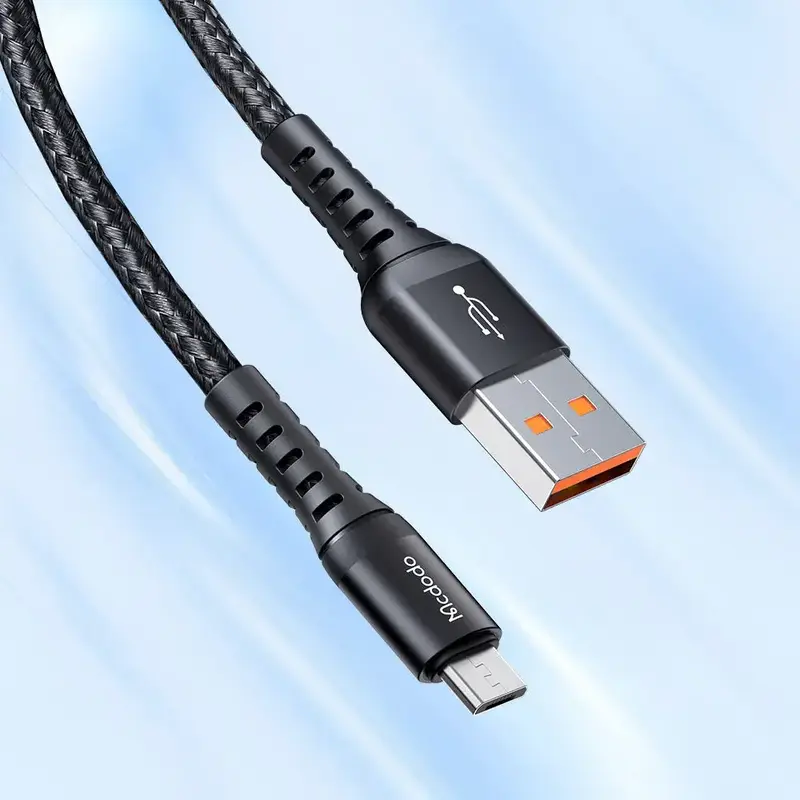 Кабель USB - MicroUSB McDodo (CA-228) 0.2m чорний - фото - №3