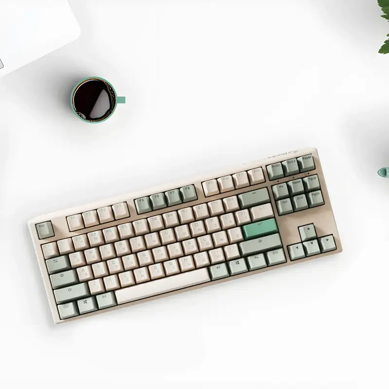 Ігрова клавіатура Ducky One 3 TKL Cherry MX Brown Matcha Cream - фото - №14