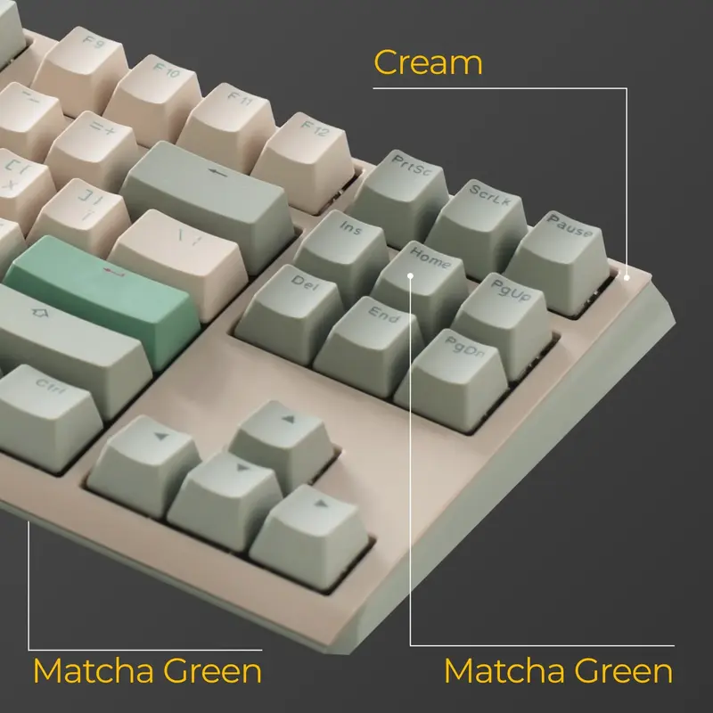 Ігрова клавіатура Ducky One 3 TKL Cherry MX Brown Matcha Cream - фото - №11