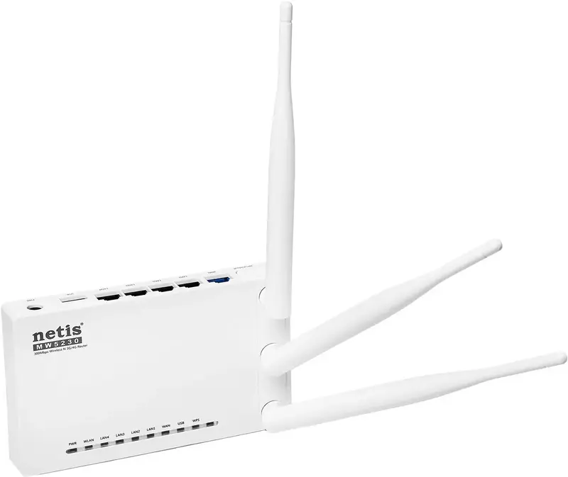 Iнтернет роутер Netis MW5230 N300, 4xFE LAN, 1xFE WAN, 1xUSB, 3G/4G фото