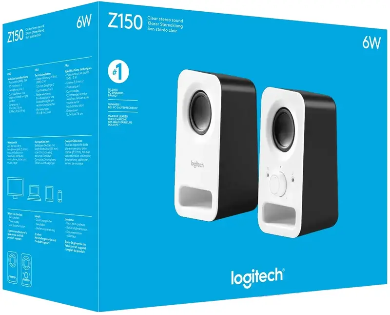 Комп'ютерна акустика Logitech Z150 Snow White фото