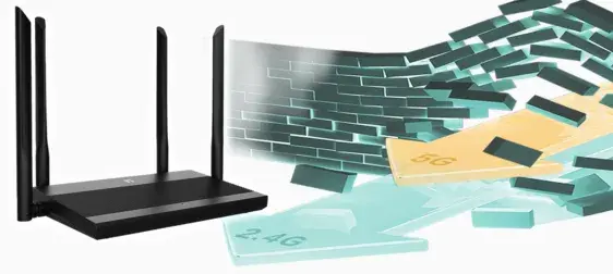 Интернет роутер Netis N3D AC1200, 3xFE LAN, 1xFE WAN, MESH фото