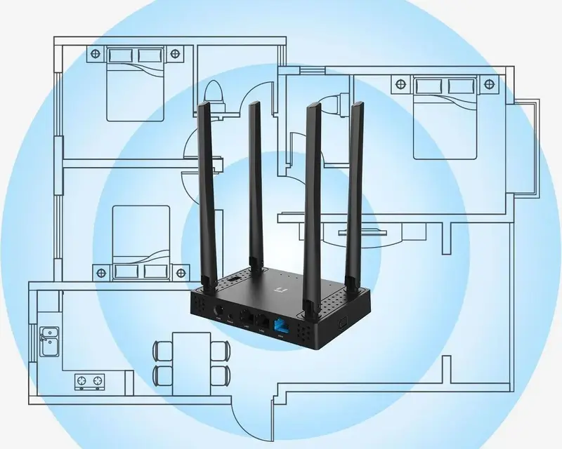 Интернет роутер Netis N5 AC1200, 2xFE LAN, 1xFE WAN, 1xUSB, 3G/4G фото