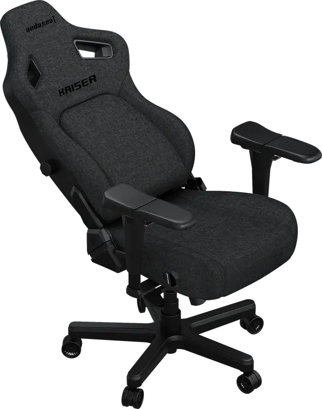 Игровое кресло Anda Seat Kaiser 4 Size XL Dark Gray Linen Fabric фото