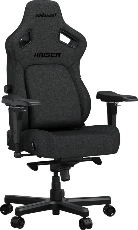 Игровое кресло Anda Seat Kaiser 4 Size XL Dark Gray Linen Fabric фото