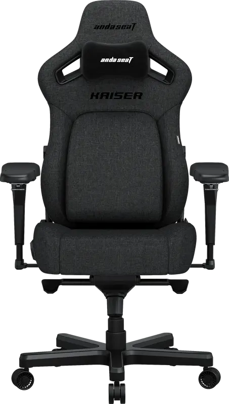 Игровое кресло Anda Seat Kaiser 4 Size XL Dark Gray Linen Fabric фото