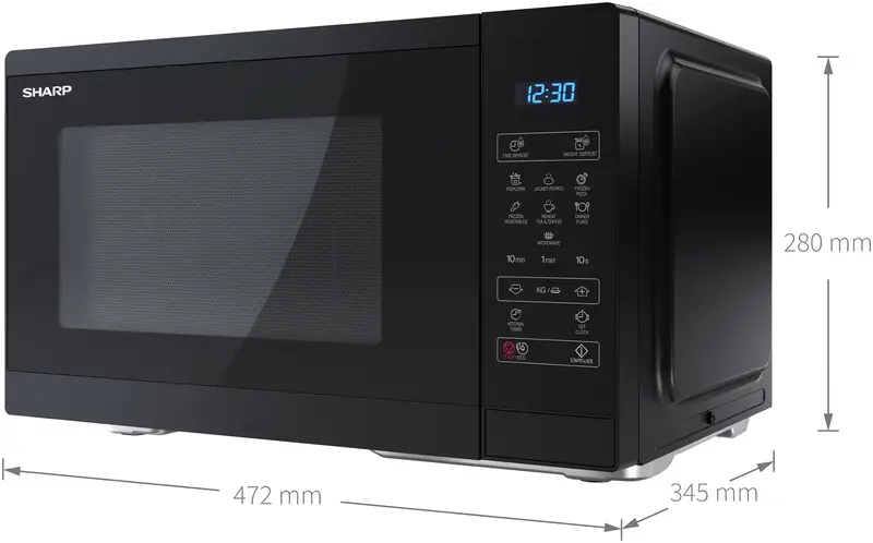 Микроволновая печь SHARP YC-MS252AE-B - фото - №4