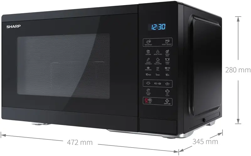 Микроволновая печь SHARP YC-MG252AE-B - фото - №4