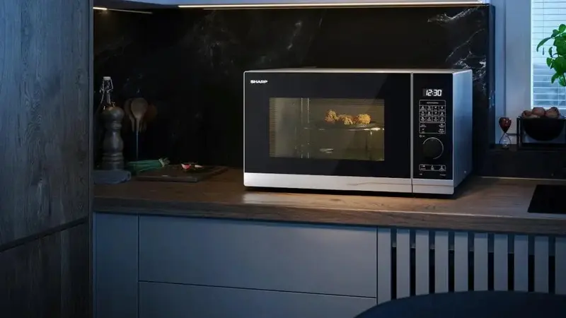 Мікрохвильова піч SHARP YC-PG254AE-S - фото - №4