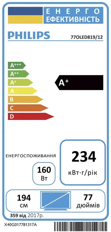 Телевізор Philips 77OLED819/12 - фото - №8
