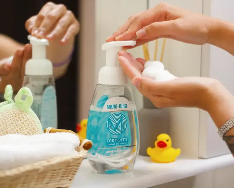 Мило-піна дезінфікуюче Manorm Маносепт, 300 мл - фото - №1