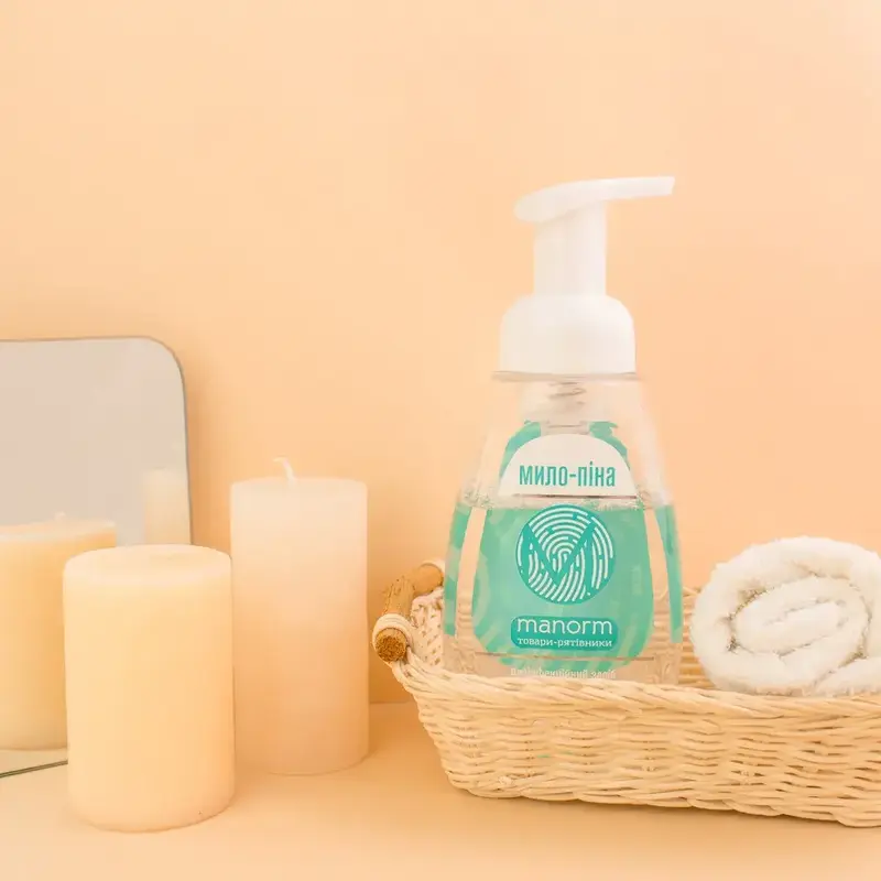 Мило-піна дезінфікуюче Manorm Маносепт, 300 мл - фото - №2