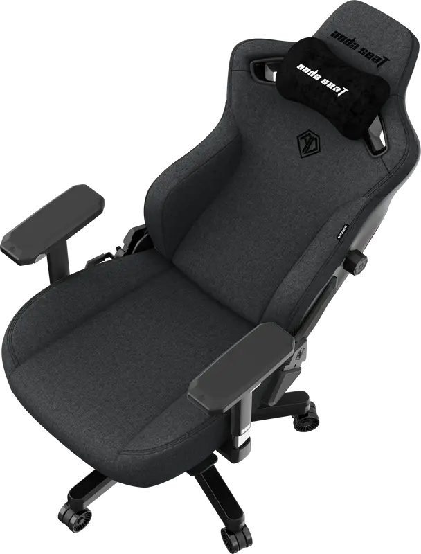 Игровое кресло Anda Seat Kaiser 3 Size L Dark Grey Linen Fabric фото