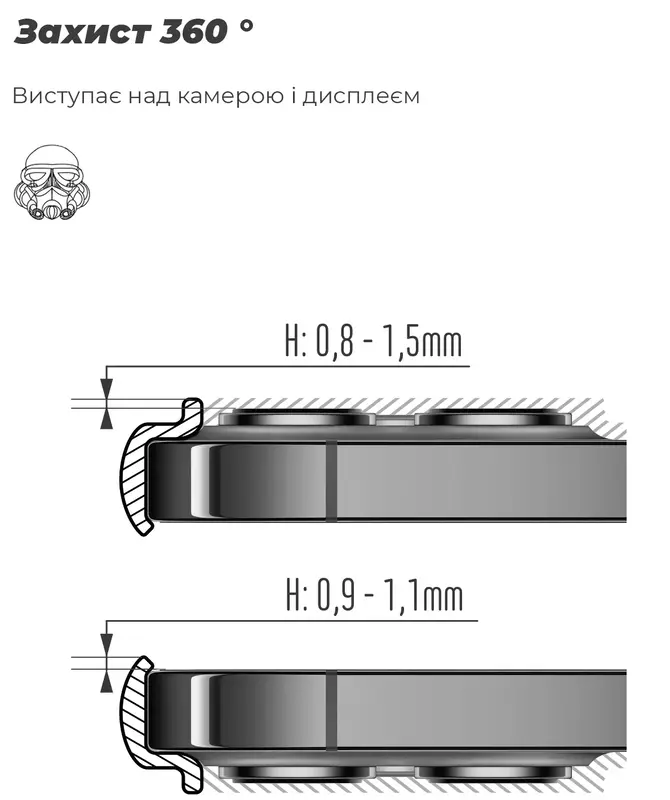 Чехол для Infinix Hot 50 4G ArmorStandart ICON Camera cover (Lavender) фото