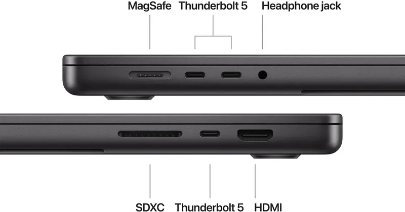 Apple MacBook Pro 16" Chip M4 Pro 14CPU/20GPU/24RAM/512GB Space Black (MX2X3) 2024 фото