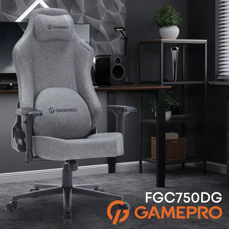 Игровое кресло GamePro FGC750DG Size L Fabric Dark Grey фото