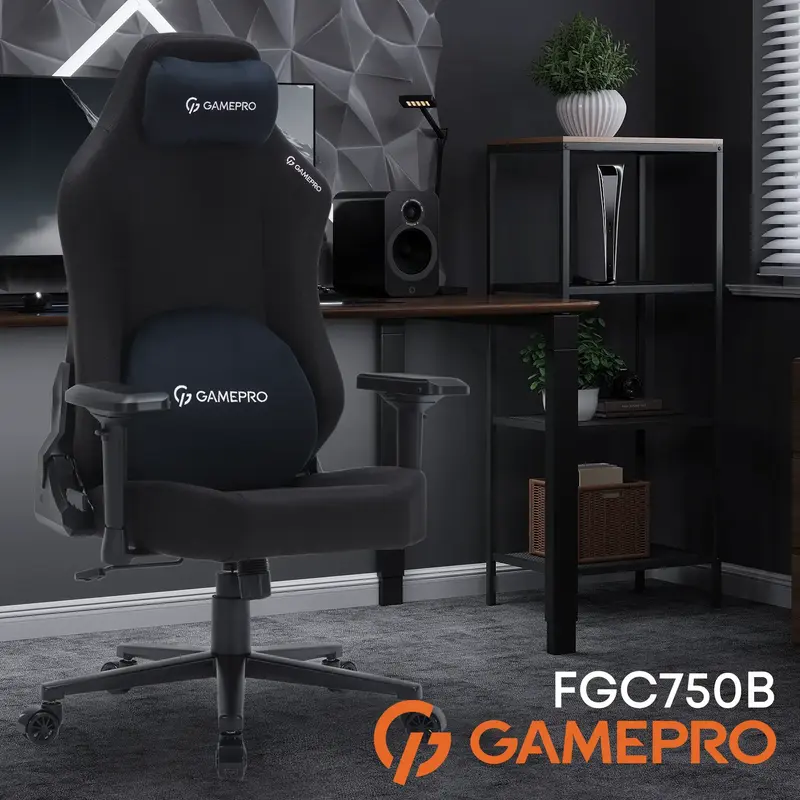 Игровое кресло GamePro FGC750B Size L Fabric Black фото