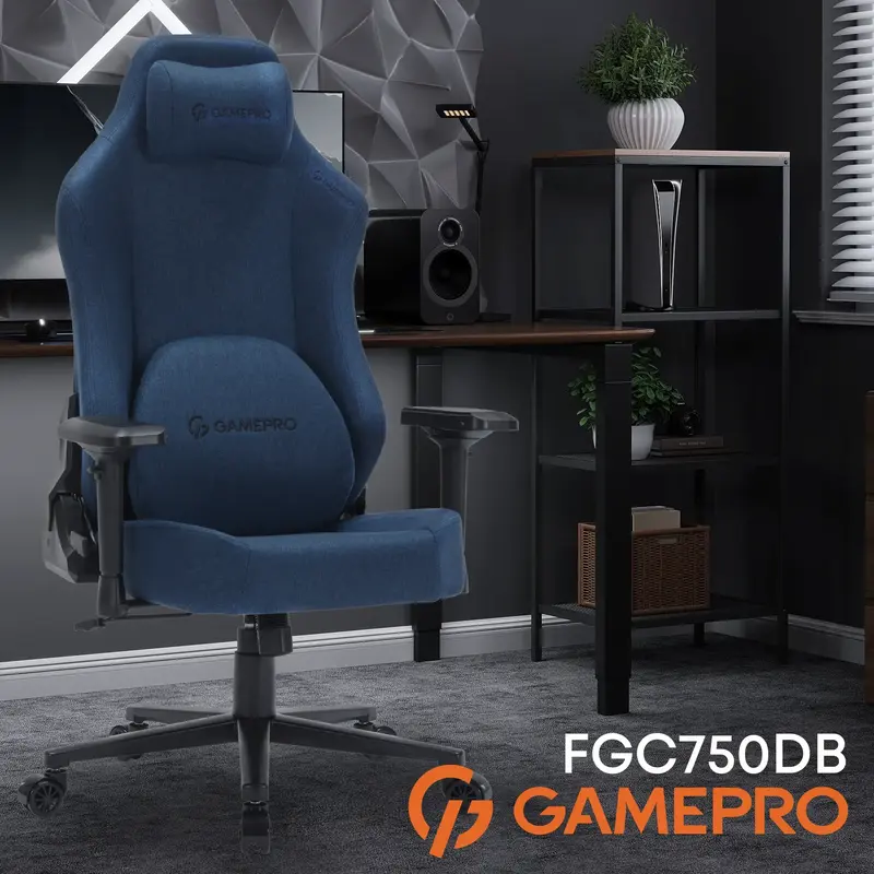 Игровое кресло GamePro FGC750DB Size L Fabric Dark Blue фото