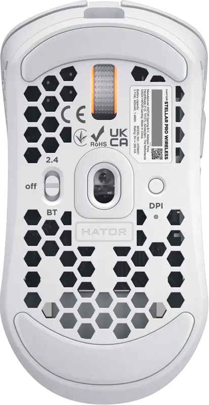 Ігрова миша HATOR Stellar PRO Wireless (HTM551) white - фото - №5