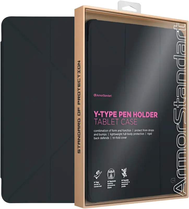 Чохол ArmorStandart Y-Type PEN для iPad Air 11 2024 (Black) - фото - №3