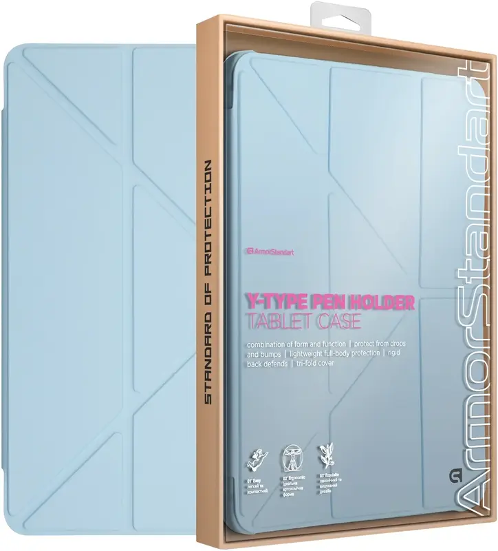 Чохол ArmorStandart Y-Type PEN для iPad Air 11 2024 (Blue) - фото - №3
