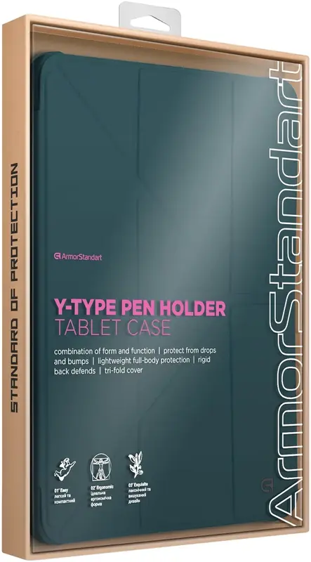 Чохол ArmorStandart Y-Type PEN для iPad Air 11 2024 (Pine Green) - фото - №2