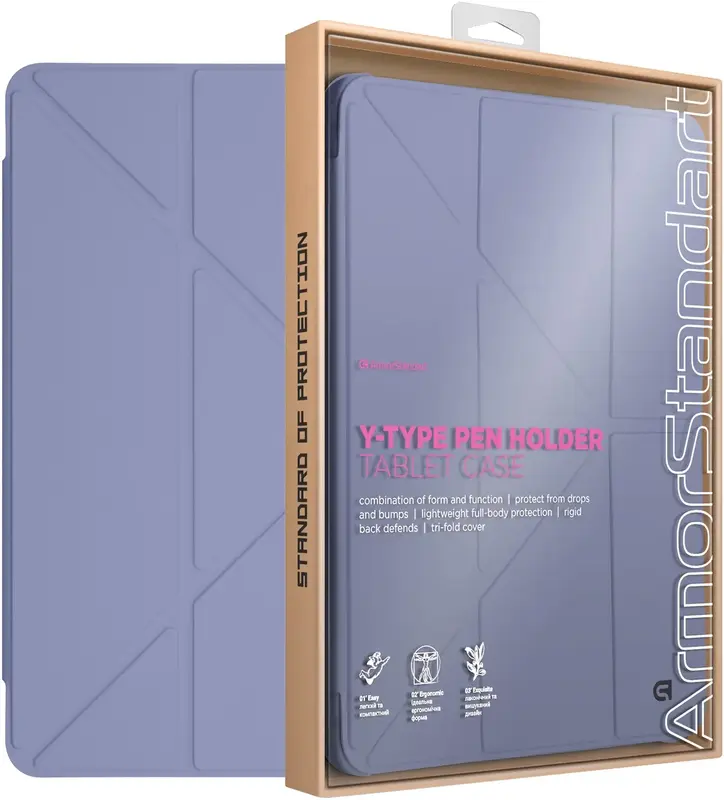 Чохол ArmorStandart Y-Type PEN для iPad Air 11 2024 (Purple) - фото - №3