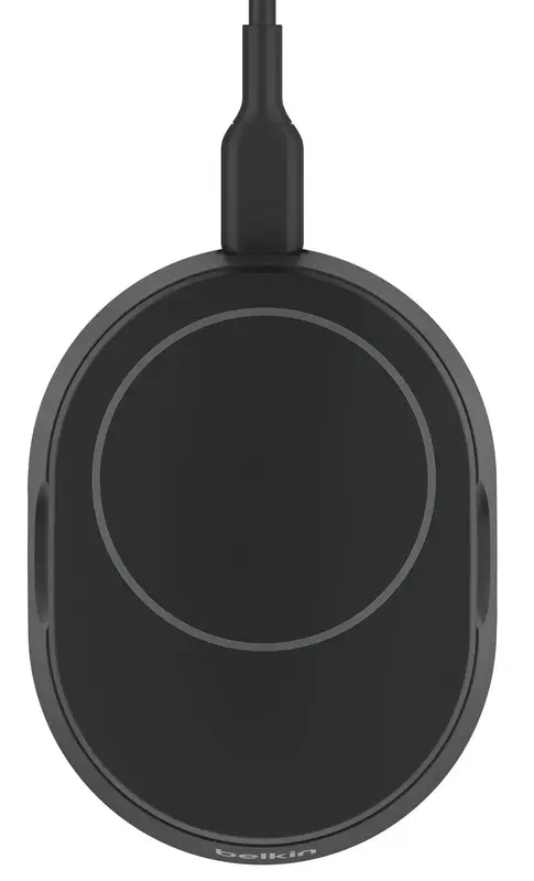 Бездротовий ЗП Belkin 15Вт Magnetic Stand Qi2, чорний фото