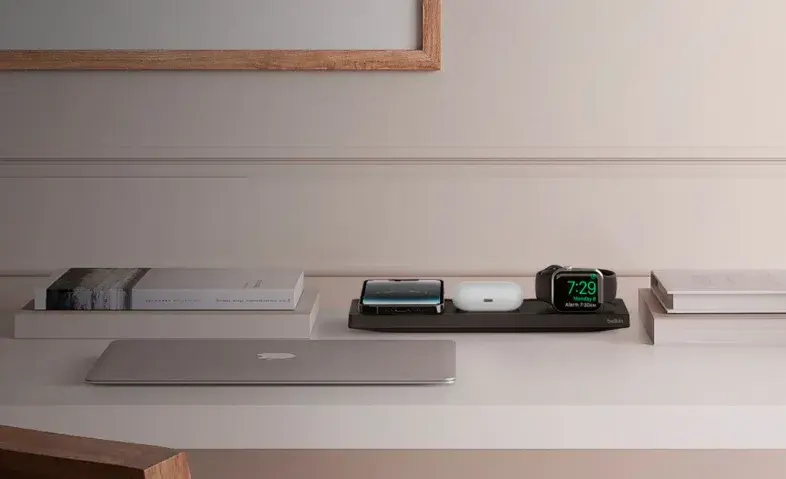 Бездротовий ЗП Belkin 3в1 MagSafe PRO iPhone/Watch/AirPods, чорний - фото - №8