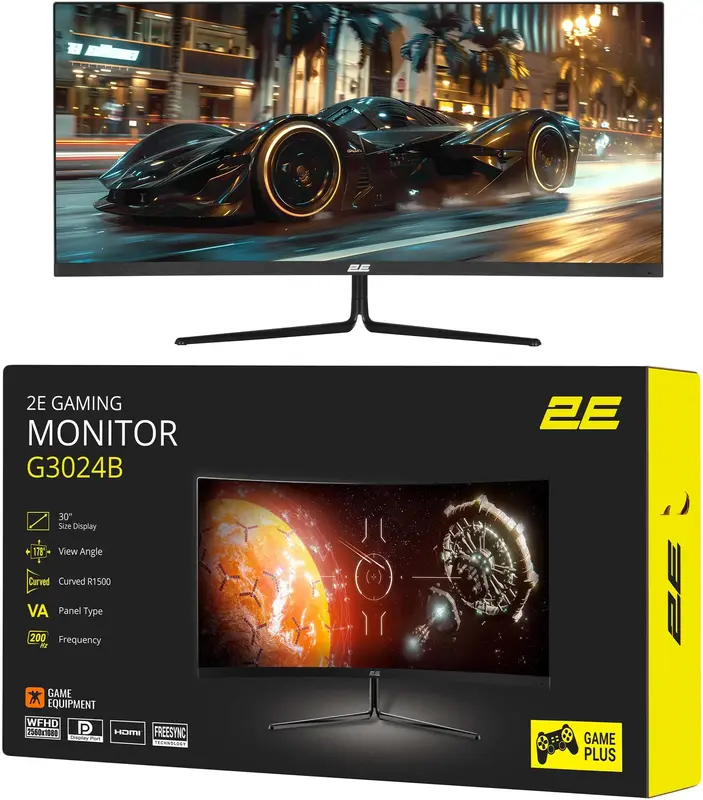 Игровой Монитор выгнутый 30" 2E GAMING 2E-G3024B-01.UA - фото - №17