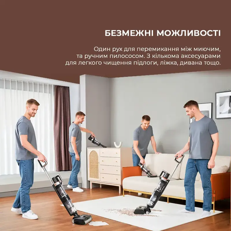 Акумуляторний миючий пилосос Jimmy PW11 PRO MAX 4 в 1 - фото - №16